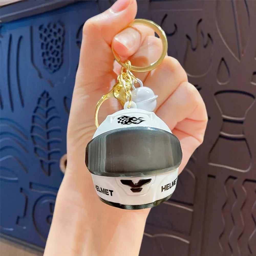 Glowy Helmet — Mini LED Motorcycle Helmet Keychain