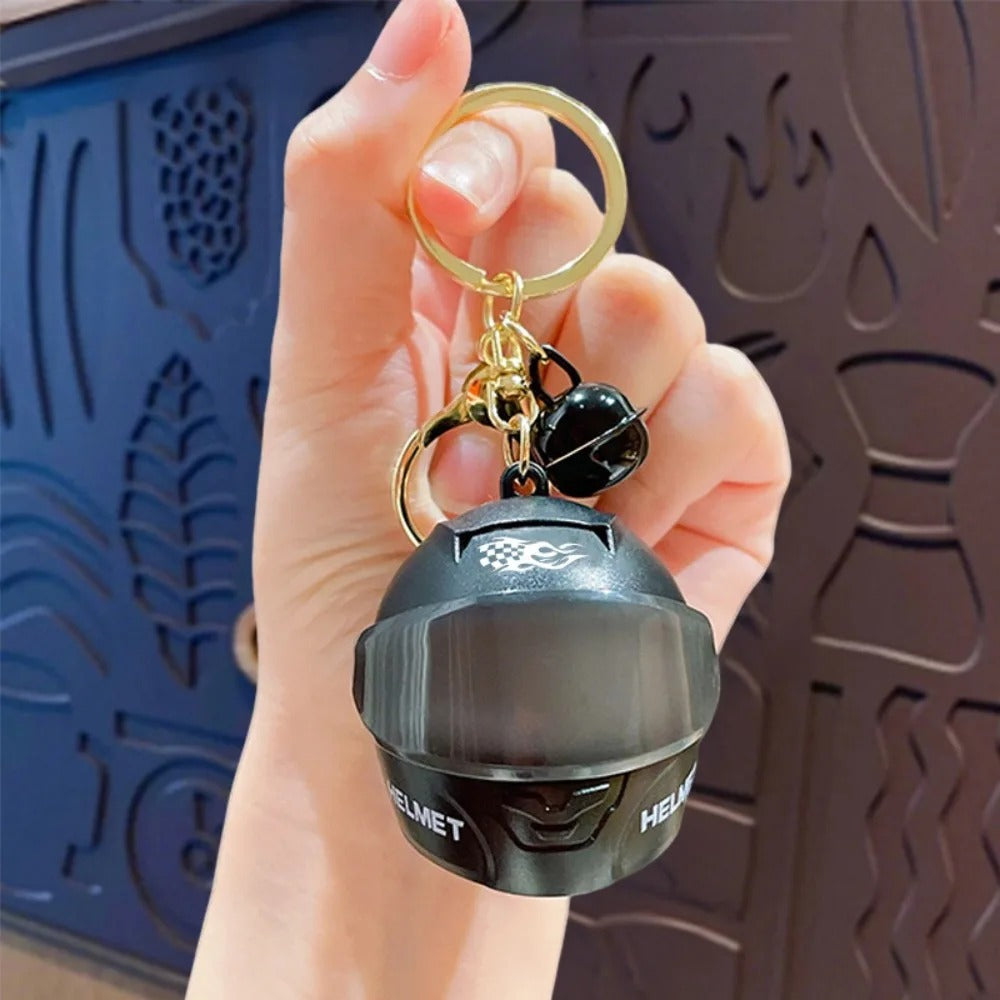 Glowy Helmet — Mini LED Motorcycle Helmet Keychain