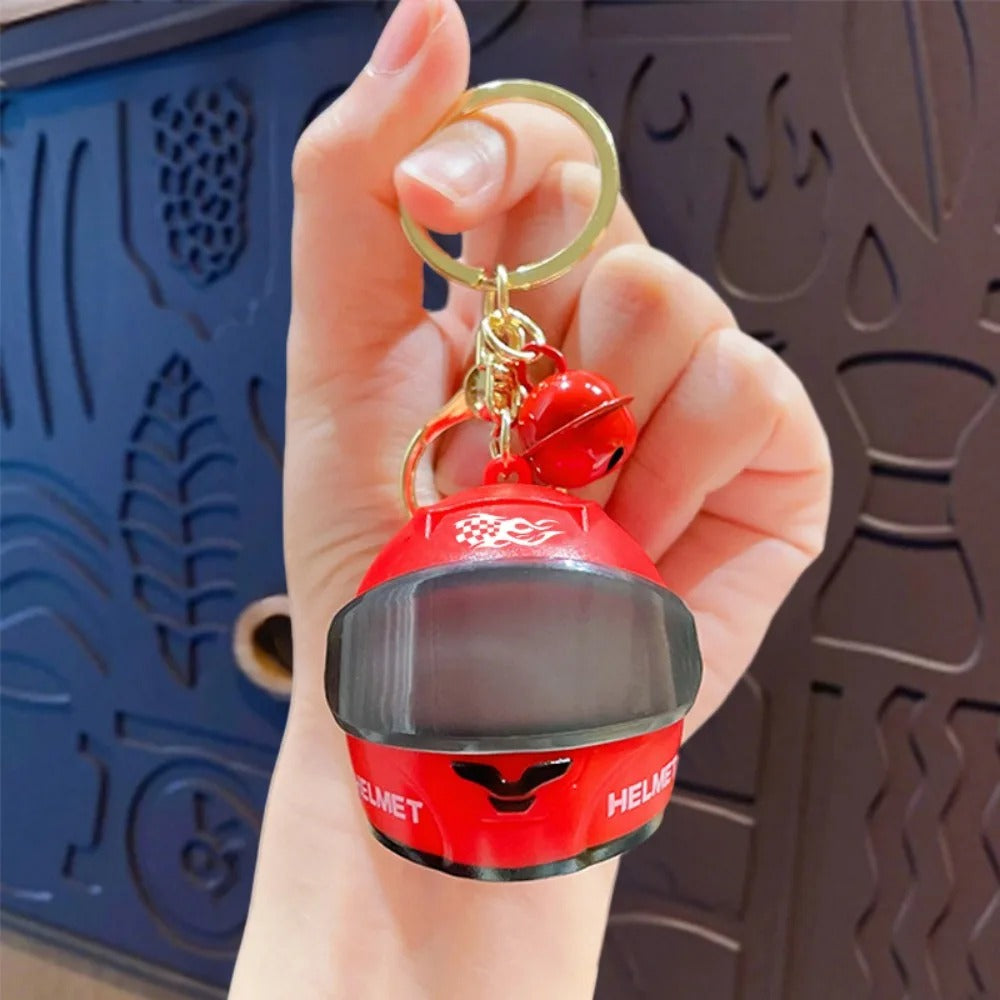 Glowy Helmet — Mini LED Motorcycle Helmet Keychain